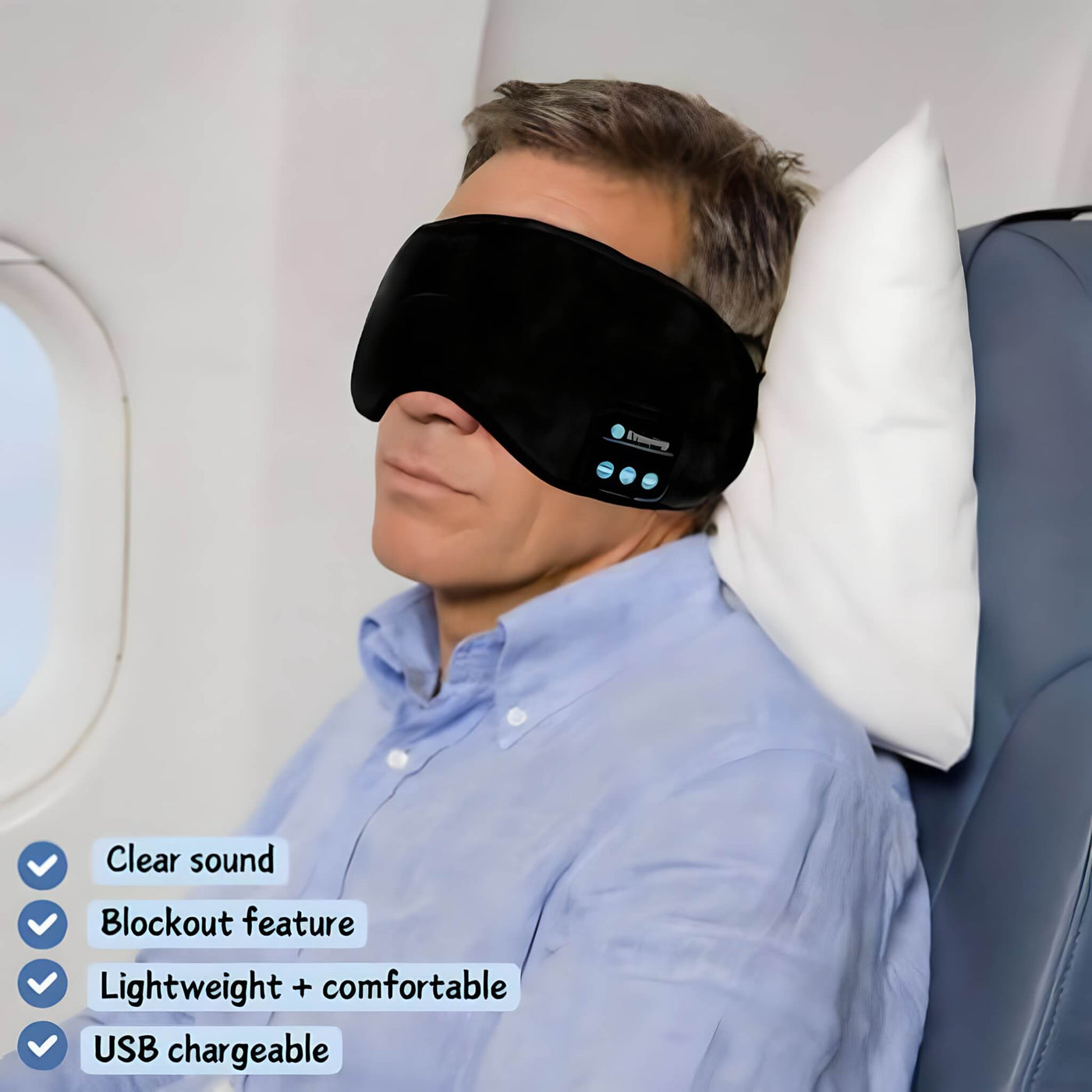 Sleep-Zone™ - HushTech BT Mask